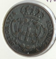 D.João V  X Reis 1734 Cobre